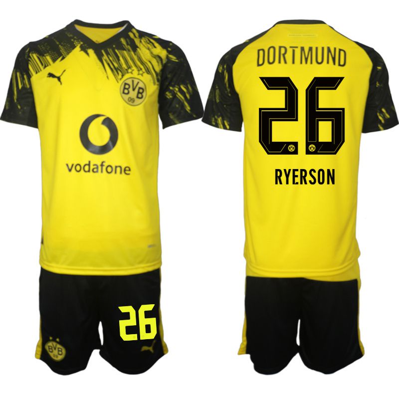 Men 2025-2026 Club Borussia Dortmund home Yellow #26 Soccer Jersey
